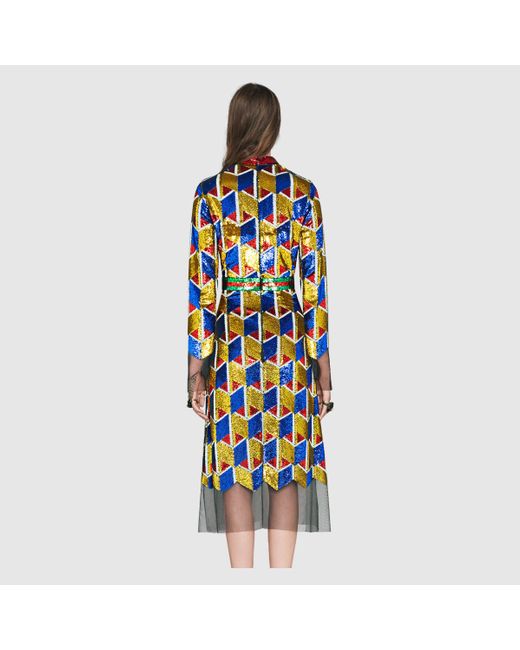 Gucci glitter cheap dress